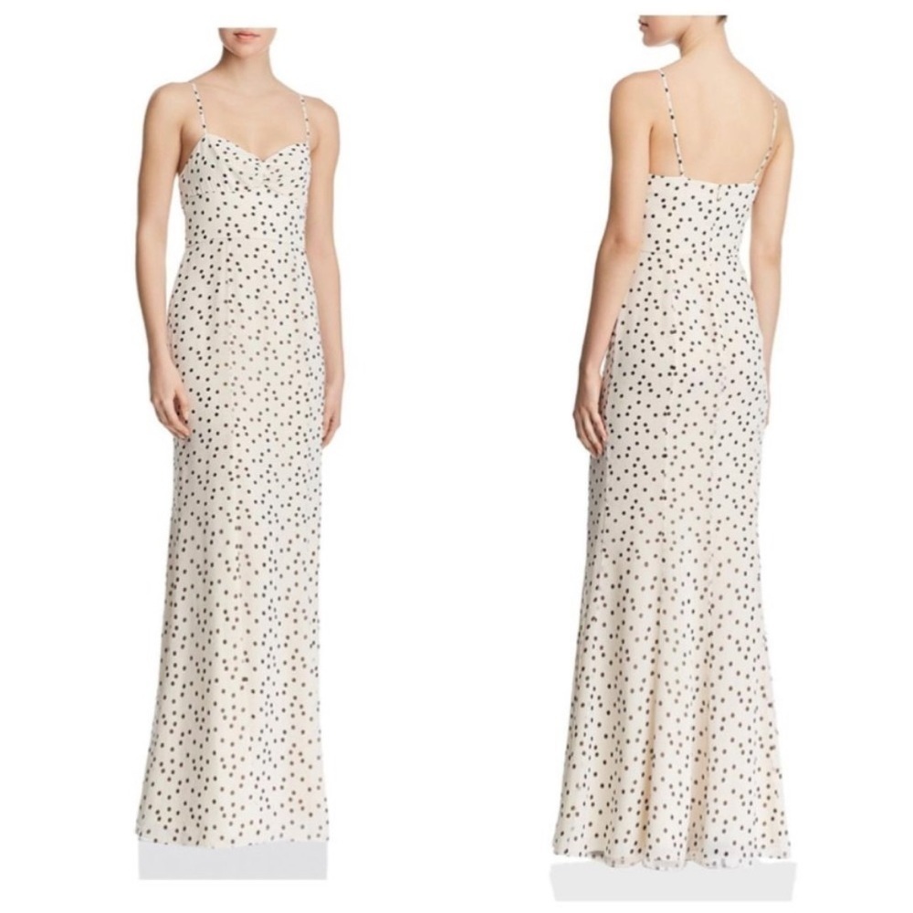 Fame And Partners Polka Dot Maxi Dress